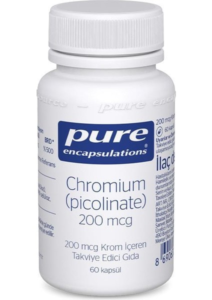Chromium Picolinate 200 Mcg 60 Kapsül