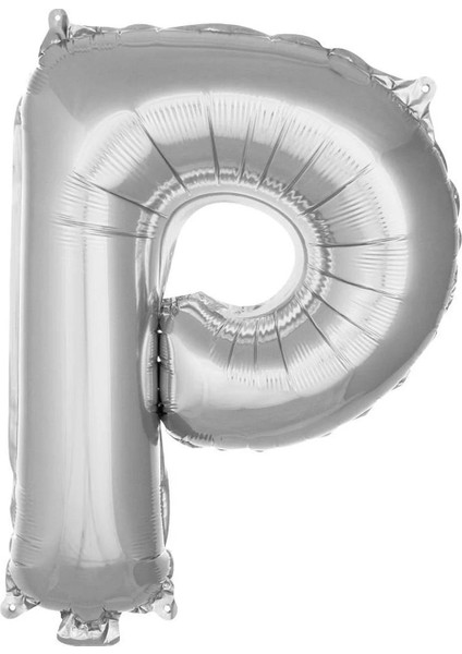 P Harf Gümüş Folyo BALON16 Inç 36 cm