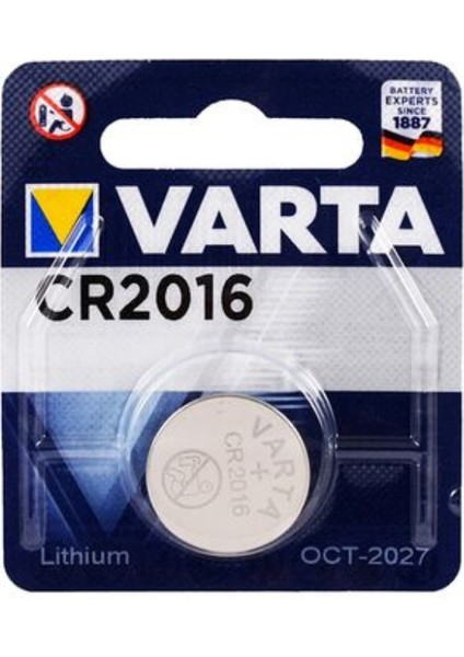 CR2016 3V Elektronik Lityum Pil 6016