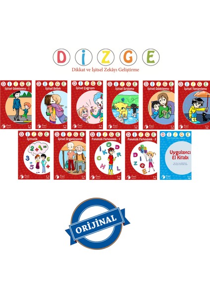 Dizge 5-6 Yaş Görsel Algı ve Işitsel Dikkat Geliştirme Seti fiyatları