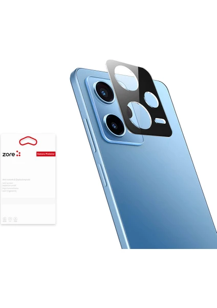 Case 4U Xiaomi Redmi Note 12 Pro 5g 3D Kamera Camı Siyah