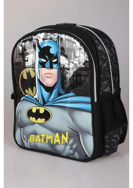 Yeni Sezon Lisanslı Batman Okul,beslenme ve Kalem Çantası,beslenme Kabı,diş Fırçası Kutusu ve 500 ml Trıtan Matara Okul Seti
