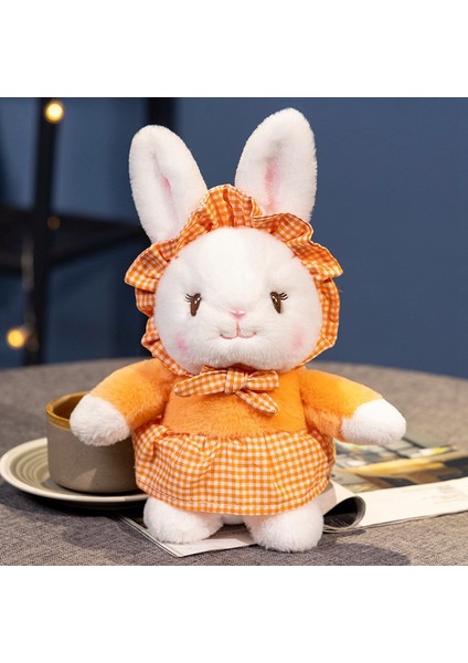 30 cm Küçük Taze Dantel Etek Loli Tavşan Bebek Beyaz Tavşan Peluş Oyuncak (Yurt Dışından)