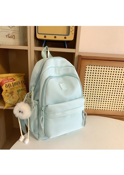 Ortaokul ve Lise Üniversite Öğrencileri Için Şık ve Basit Sırt Çantası Kadın Büyük Kapasiteli Çok Yönlü Sırt Çantası (Yurt Dışından)