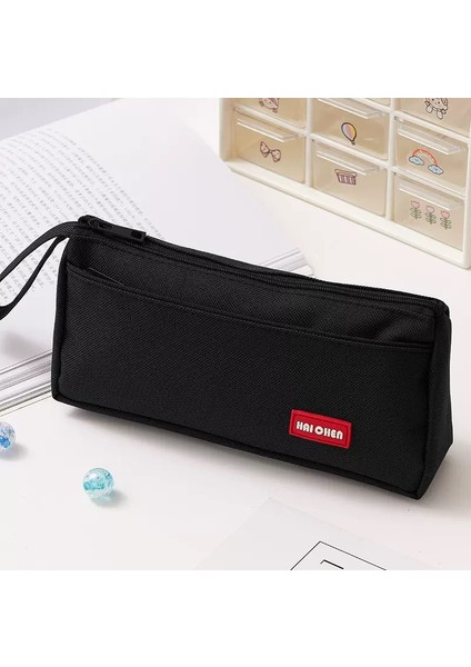 Büyük Kapasiteli Kalem Kutusu Kırtasiye Kutusu Ilkokul Öğrencisi Kırtasiye Çantası Erkek ve Kız Tuval Kalem Kutusu (Yurt Dışından)