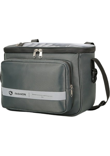 Bisiklet Ön Çantası Büyük Kapasiteli Elektrikli Araç Saklama Çantası Akülü Araba Şarjı Asılı Cep (Yurt Dışından)