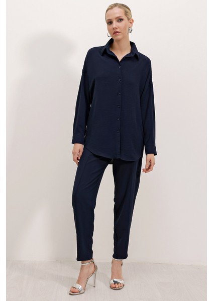 6593 Oversize Ikili Takım - Lacivert