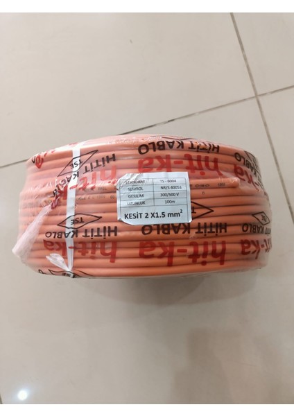 2x1,5 Turuncu Kauçuk Kablo