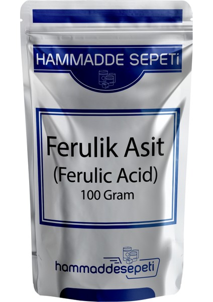 Ferulic Acid (Ferulik Asit) 100 Gram