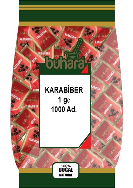 Tek Kullanımlık Poşet Karabiber Toz 1 gr 1X1000 Adet
