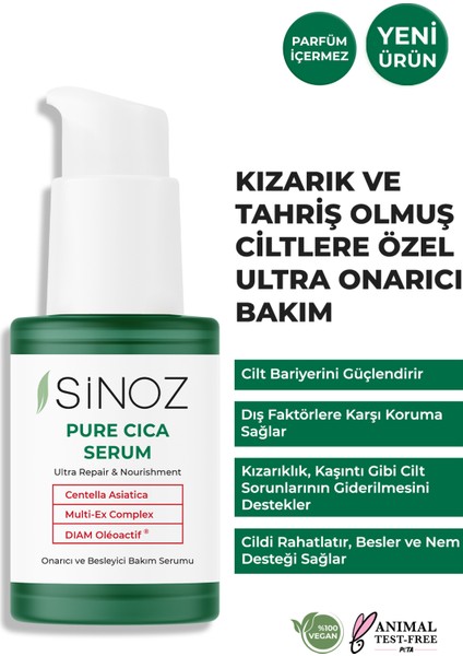 Pure Cica Ultra Onarıcı ve Besleyici Bakım Serumu 30 ml