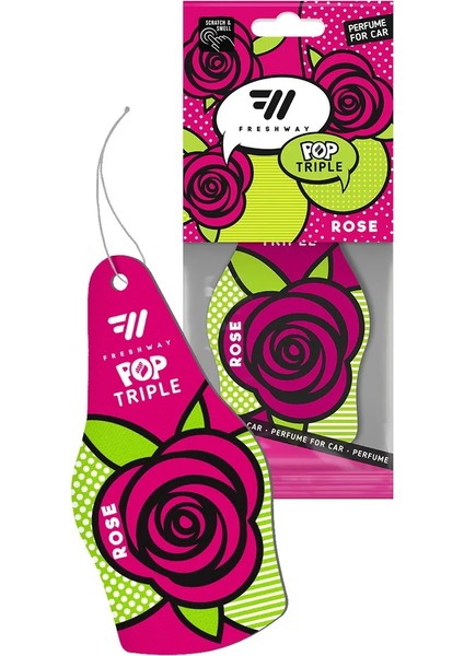 Freshway Asma Koku - Pop Triple (Rose - Gül)