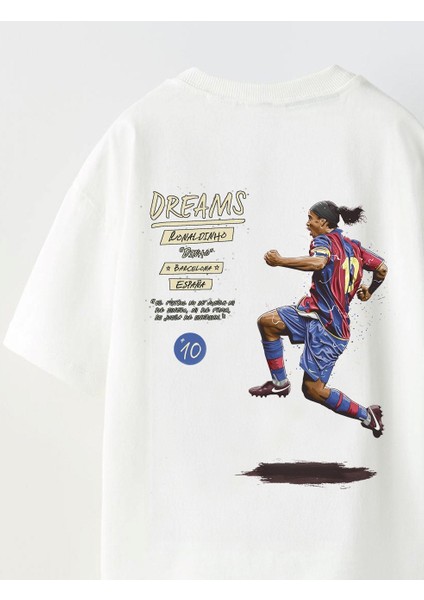 Always On Yazılı Futbol Tasarım Baskılı Beyaz Çocuk T-Shirt modelleri