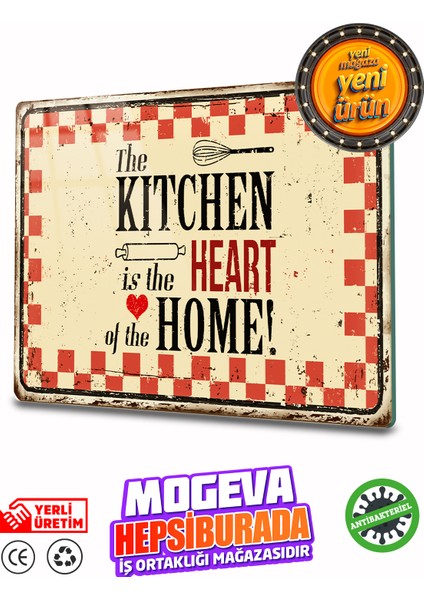 Cam Kesme ve Sunum Tablası | Kitchen Home Modelli| 20CM x 30CM