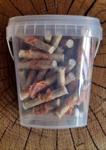 100 Adet Premium Plus Lokmalık Munchy Tavuklu Sarma | Köpek Kemiği & Ödül Maması