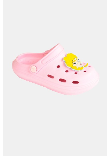Frozen Elsa Kız Çocuk Pembe Kaymaz Taban Terlik Sandalet