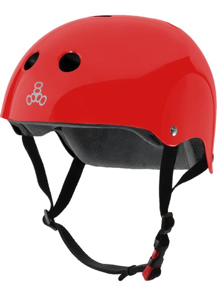 Triple Eight The Certified Sweatsaver Red Glossy Kask S/m