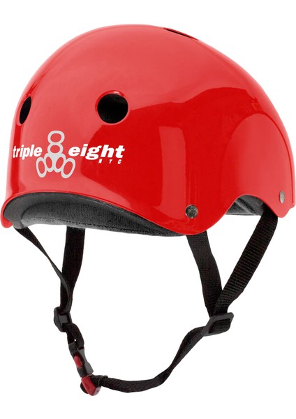 Triple Eight The Certified Sweatsaver Red Glossy Kask S/m