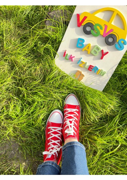 Kırmızı Bot Keten Yetişkin Ayakkabı modelleri