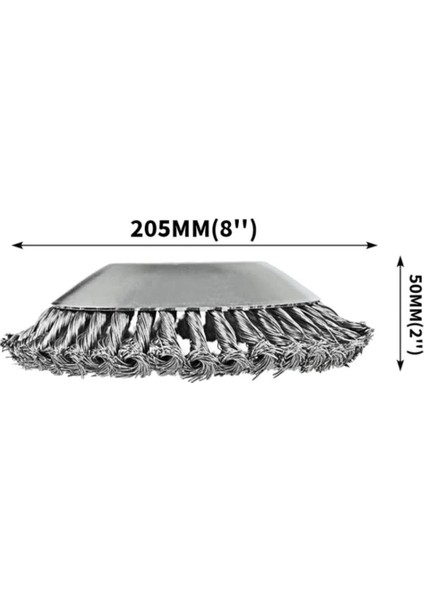 Tırpan Başlığı Kıyı Temizleme Çelik Telli Universal 20 cm