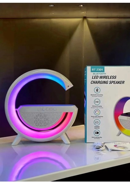 Rgb Işıklı-Aksesuar Kablosuz G Wireless Şarjlı Bluetooth Hoparlör Speaker-Magsafe Şarjlı-Ses Bombası indirimleri