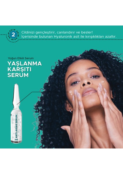 Handytowel 3 Adımlı Yaşlanma Önleyici Yüz Bakım Seti, Mendil, Anti-Aging Serum, Maske