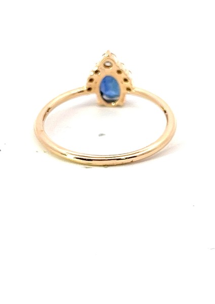 0,76 Ct 3,62 gr Doğal Safir Taşlı Sarı Altın Pırlanta Yüzük modelleri