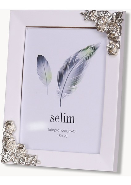 15X20 Rosengard Çerçeve Beyaz Gümüş