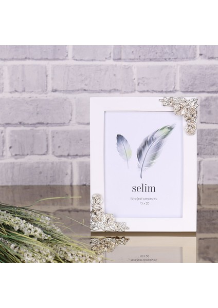 15X20 Rosengard Çerçeve Beyaz Gümüş fiyatları