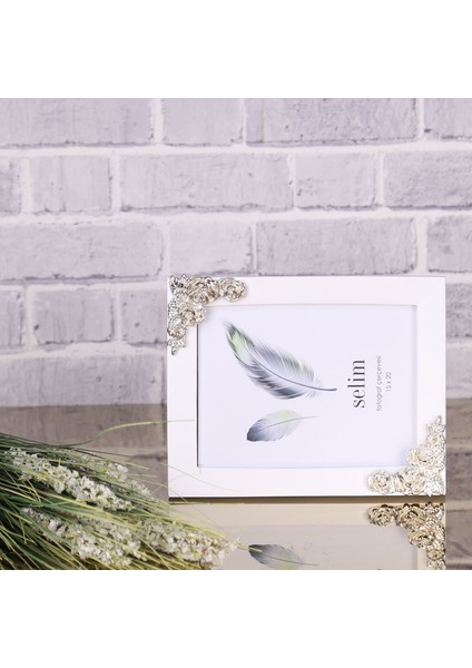 15X20 Rosengard Çerçeve Beyaz Gümüş modelleri