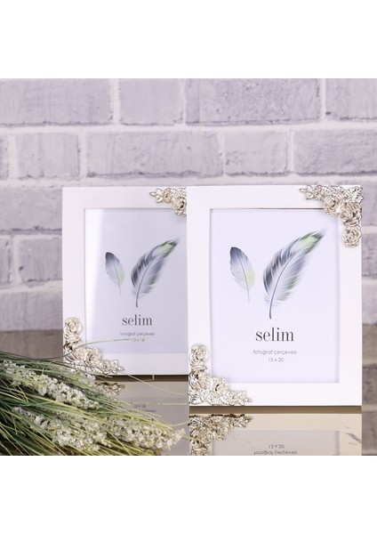 15X20 Rosengard Çerçeve Beyaz Gümüş fırsatları