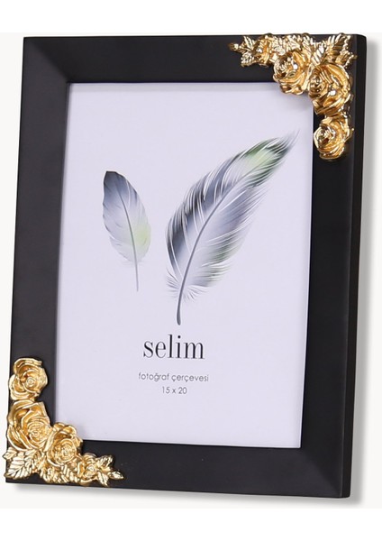 15X20 Rosengard Çerçeve Siyah Altın
