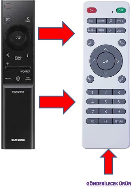 Samsung HW-C450 - HW-Q700B - HW-Q930B B Series Soundbar Ses Sistemi Kumandası