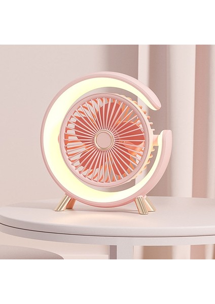 Işıklı USB Şarjlı Masaüstü Fanı (Yurt Dışından)