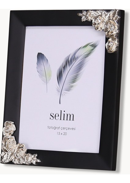 13X18 Rosengard Çerçeve Siyah Gümüş