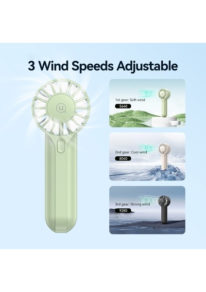 ZB288 Yüksek Hızlı El Tipi Mini Fan (Yurt Dışından)