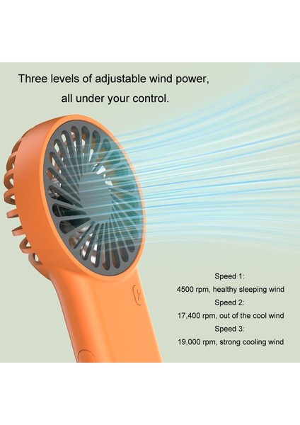 Handhd Katlanabilir USB Şarj Edilebilir Mini Sessiz Fan (Yurt Dışından) fırsatları