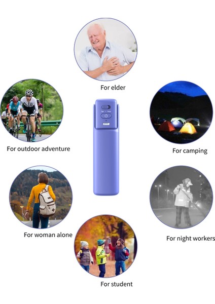 PS-J009 LED Işıklı Buzzer Alarm Mini Katlanır El Hd Fanı (Yurt Dışından) fırsatları