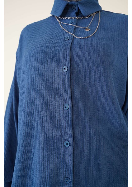 T5858 Örme Tesettür Ikili Takım - Indigo fırsatları