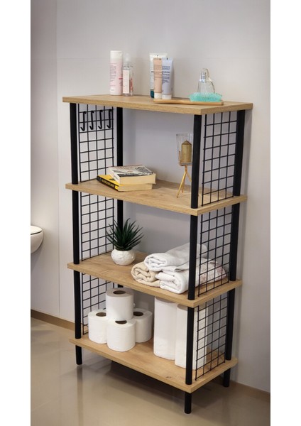 Yüksek Kalite Banyo Düzenleyici 4 Raflı Banyo Dolabı Çok Amaçlı Dolap Geniş Kitaplık Mutfak Rafı modelleri