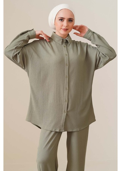 T5858 Örme Tesettür Ikili Takım - Çağla fiyatları