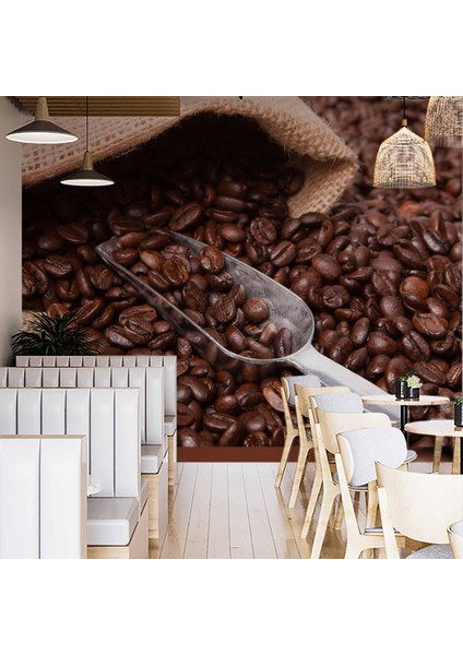 Kahve Çekirdeği Cafe Duvar Kağıdı Baskı fiyatları