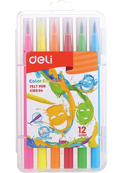 Color Emotion Keçeli Kalem 12’li EC10304