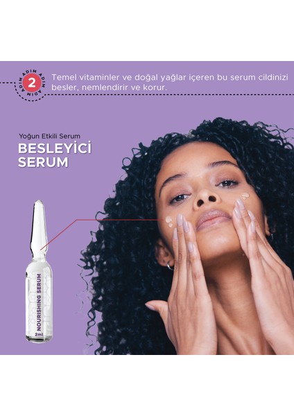 Handytowel 3 Adımlı Besleyici Yüz Bakım Seti, Mendil, Serum, Maske