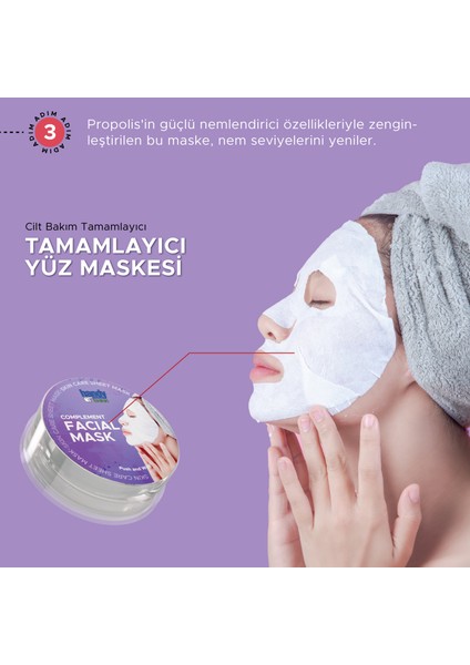 Handytowel 3 Adımlı Besleyici Yüz Bakım Seti, Mendil, Serum, Maske