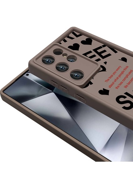 Galaxy S24 Ultra Kılıf Kamera Korumalı Baskılı Arka Yüzey Klas Kılıf modelleri