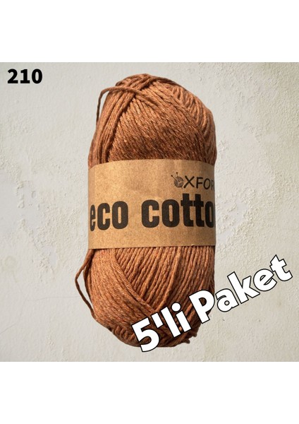 5’li Paket Eco Cotton - Rejenere Cotton Ip - 210 Badem