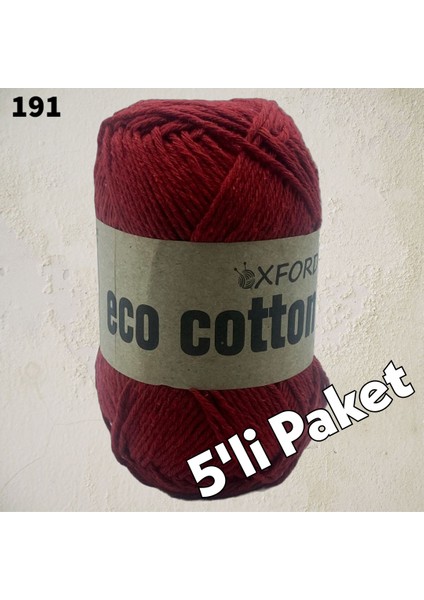 5’li Paket Eco Cotton - Rejenere Cotton Ip - 161 Fidan Yeşili