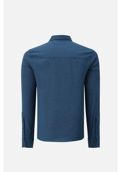 V-Clutch Erkek Keten Gomlek Koyu Mavı L fiyatları