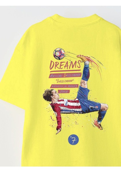 Earned Not Gıven Yazılı Futbol Tasarım Baskılı Sarı Çocuk T-Shirt modelleri